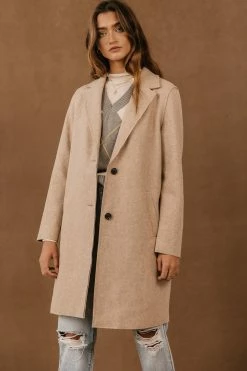 Vero Moda Joslyn Coat In Taupe