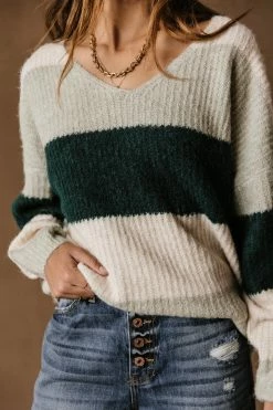 Vero Moda Layla Sweater In Blue Tops