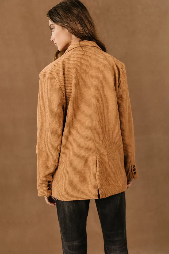 Flash Sale π PROMESA Tops Camari Corduroy Blazer In Camel 𧨠4 PROMESA Tops Camari Corduroy Blazer In Camel