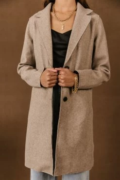 Vero Moda Joslyn Coat In Taupe