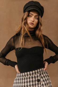 WORUI Tops Cheyenne Top In Black