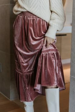 Outlet π CALISTA Audette Velour Midi π Skirt - FINAL SALE β 9 CALISTA Audette Velour Midi Skirt - FINAL SALE