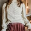 Tops Vero Moda Everleigh Sweater In Ivory - FINAL SALE