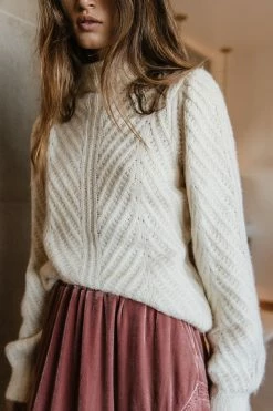 Tops Vero Moda Everleigh Sweater In Ivory - FINAL SALE