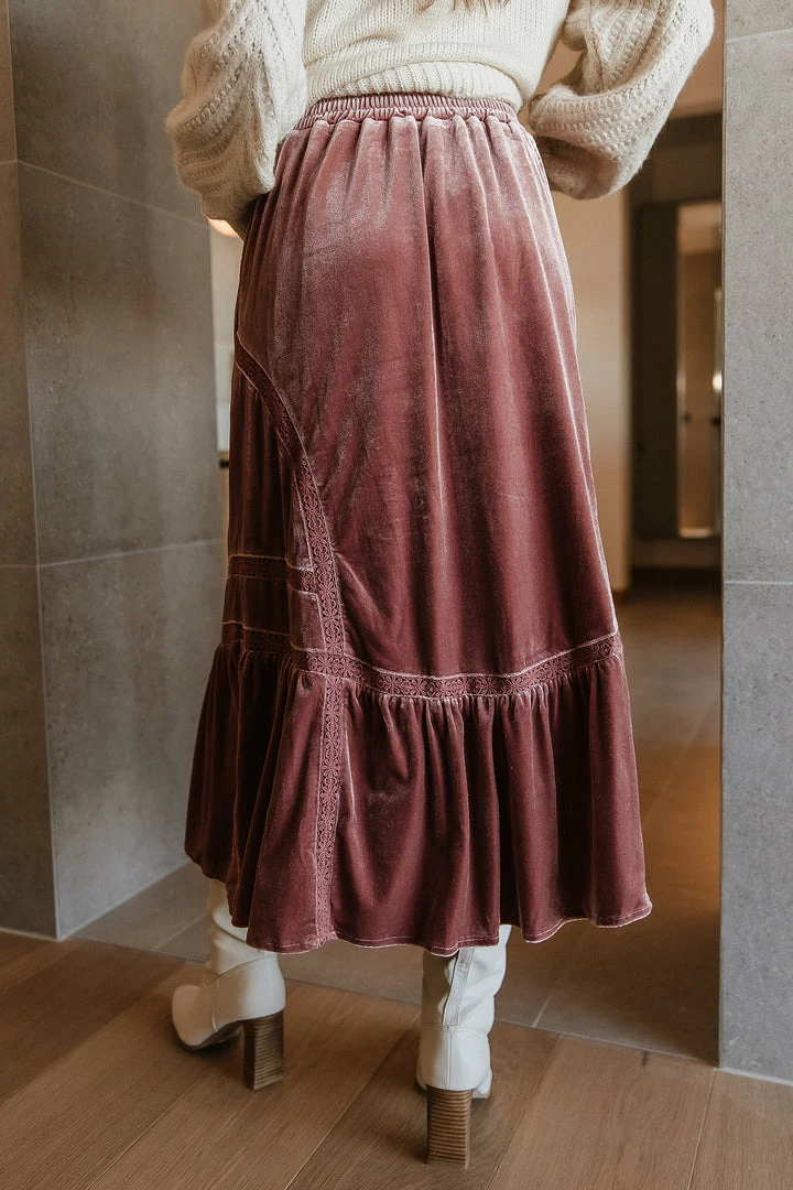 Outlet π CALISTA Audette Velour Midi π Skirt - FINAL SALE β 6 CALISTA Audette Velour Midi Skirt - FINAL SALE