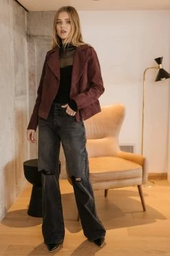 LISTICLE Hudson Corduroy Moto Jacket - FINAL SALE