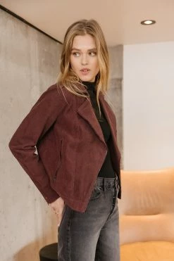 LISTICLE Hudson Corduroy Moto Jacket - FINAL SALE