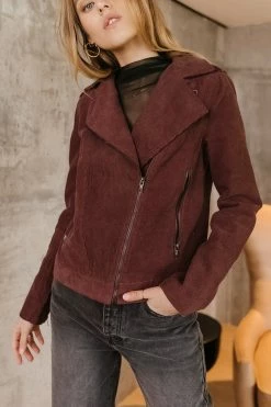 LISTICLE Hudson Corduroy Moto Jacket - FINAL SALE