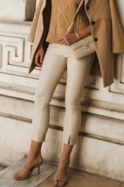 AARON & AMBER Karina Vegan Leather Pants In Black - FINAL SALE