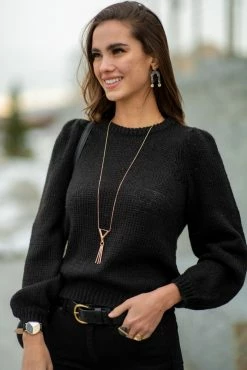 Vero Moda Annie Knit Sweater In Black - FINAL SALE
