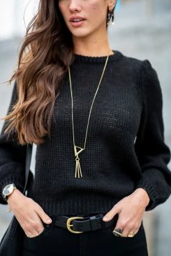 Vero Moda Annie Knit Sweater In Black - FINAL SALE