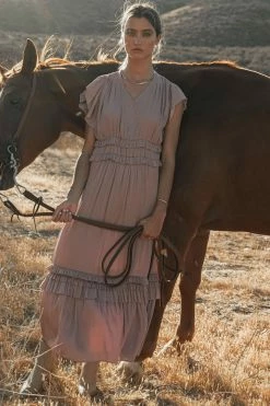 WORUI Dresses Willa Ruffle Dress In Light Blue