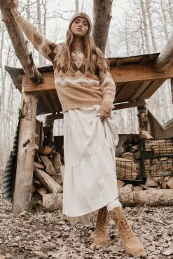 Vero Moda Bessie Sweater In Tan Sweaters