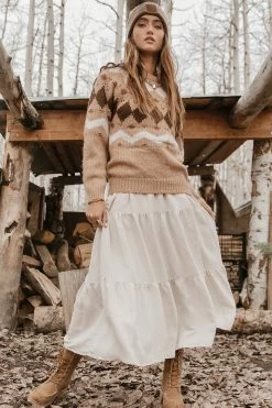 Vero Moda Bessie Sweater In Tan Sweaters