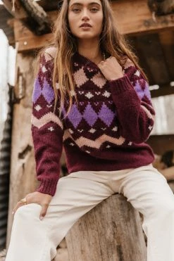 Wholesale π― Vero Moda Bessie Sweater In Burgundy π― 11 Vero Moda Bessie Sweater In Burgundy