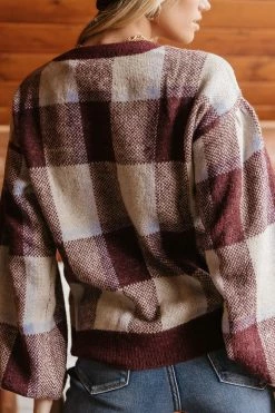 Vero Moda Lydia Sweater In Burgundy - FINAL SALE