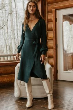 SINA Laura Wrap Midi Dress - FINAL SALE