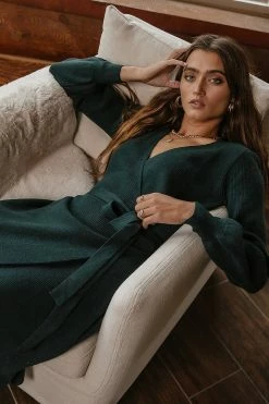 SINA Laura Wrap Midi Dress - FINAL SALE