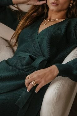 SINA Laura Wrap Midi Dress - FINAL SALE
