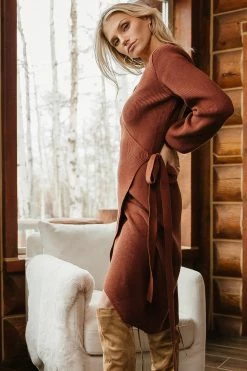 SINA Laura Wrap Midi Dress - FINAL SALE