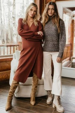 SINA Laura Wrap Midi Dress - FINAL SALE