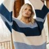 Vero Moda Layla Sweater In Blue Tops