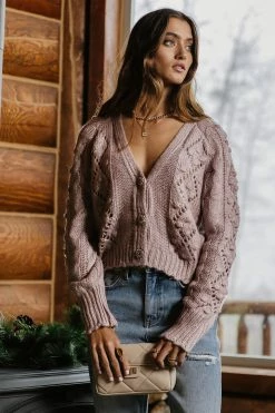 Buy π€© SINA Tamara Button Down Cardigan In Lavender - FINAL SALE π 10 SINA Tamara Button Down Cardigan In Lavender - FINAL SALE