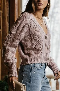 Buy π€© SINA Tamara Button Down Cardigan In Lavender - FINAL SALE π 13 SINA Tamara Button Down Cardigan In Lavender - FINAL SALE