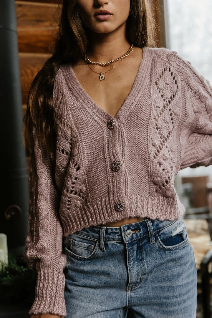 Buy π€© SINA Tamara Button Down Cardigan In Lavender - FINAL SALE π 7 SINA Tamara Button Down Cardigan In Lavender - FINAL SALE