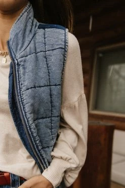 Buy ❤️ ODDI Acid Wash Quilted Vest - FINAL SALE 😍 24 ODDI Acid Wash Quilted Vest - FINAL SALE