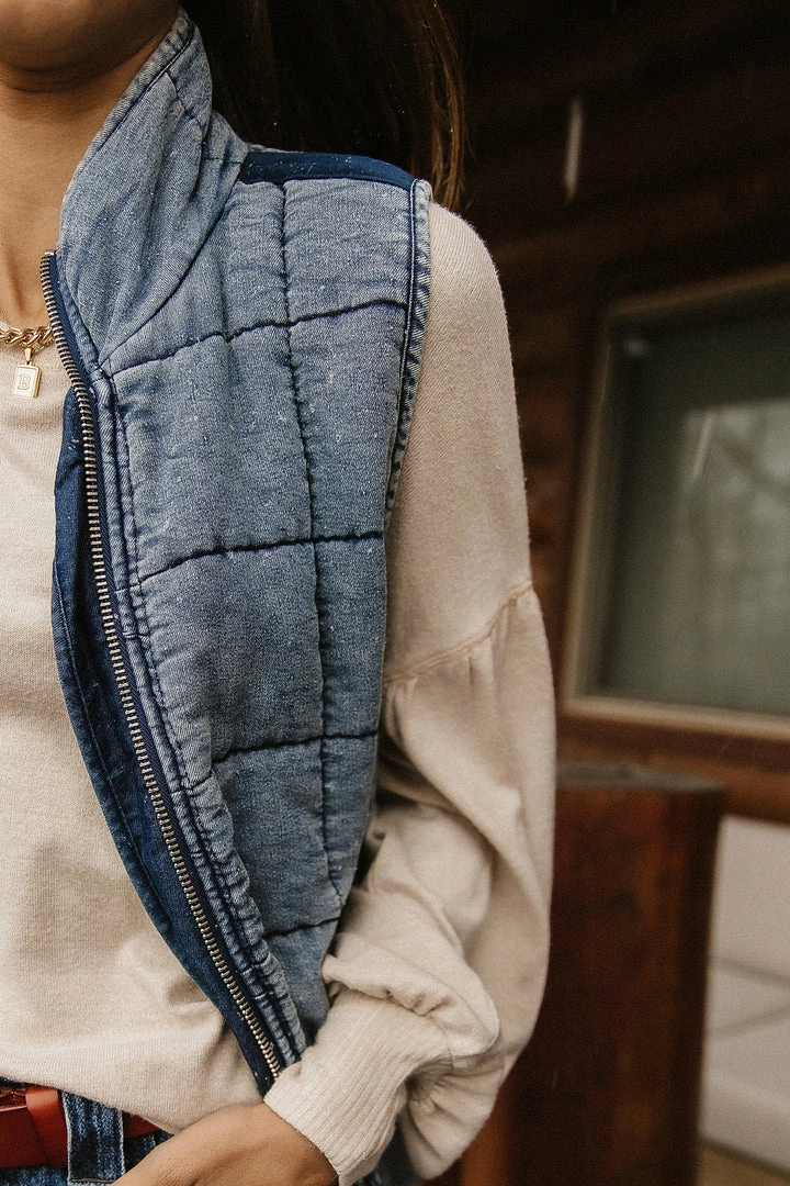 Buy ❤️ ODDI Acid Wash Quilted Vest - FINAL SALE 😍 12 ODDI Acid Wash Quilted Vest - FINAL SALE