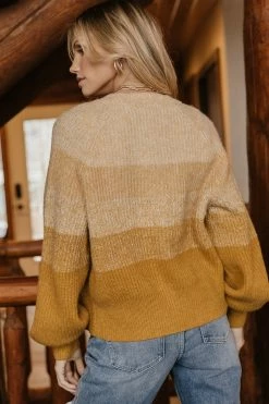 Tops Vero Moda Delaine Knitted Cardigan In Mustard