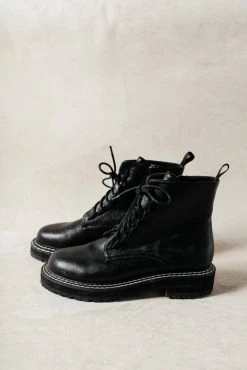 BEAST FASHION Shoes Millie Combat Boots In Black -FINAL SALE