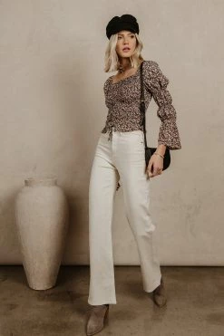 PROMESA Lauren Floral Top - FINAL SALE