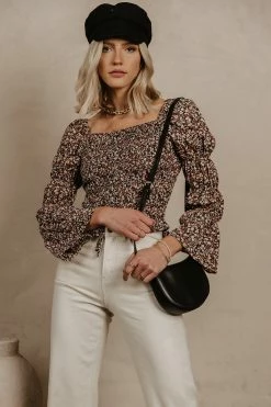 PROMESA Lauren Floral Top - FINAL SALE