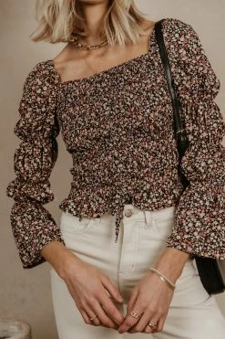PROMESA Lauren Floral Top - FINAL SALE