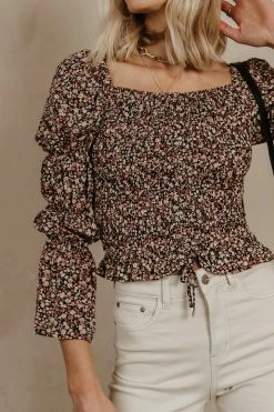 PROMESA Lauren Floral Top - FINAL SALE