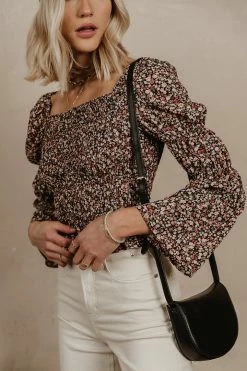 PROMESA Lauren Floral Top - FINAL SALE