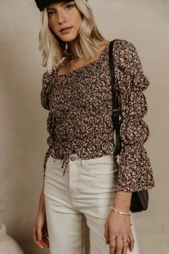 PROMESA Lauren Floral Top - FINAL SALE