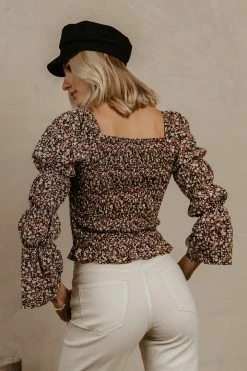 PROMESA Lauren Floral Top - FINAL SALE