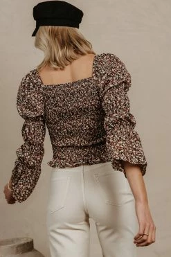 PROMESA Lauren Floral Top - FINAL SALE
