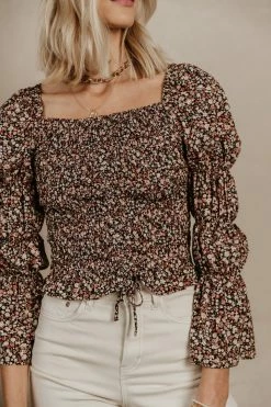 PROMESA Lauren Floral Top - FINAL SALE