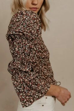 PROMESA Lauren Floral Top - FINAL SALE