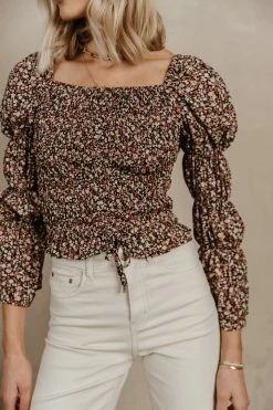 PROMESA Lauren Floral Top - FINAL SALE