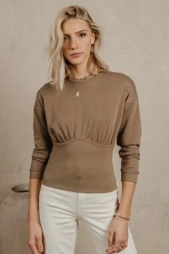 Vero Moda Callie Top In Brown - FINAL SALE