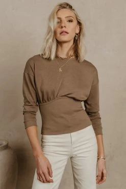 Vero Moda Callie Top In Brown - FINAL SALE