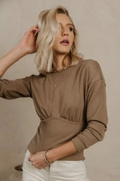 Vero Moda Callie Top In Brown - FINAL SALE