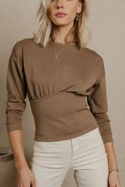 Vero Moda Callie Top In Brown - FINAL SALE