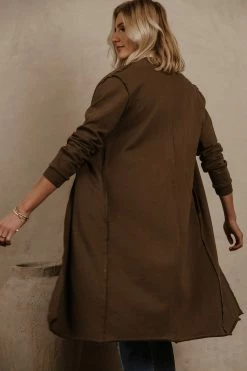 WORUI Suni Duster Cardigan In Olive - FINAL SALE