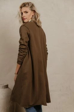WORUI Suni Duster Cardigan In Olive - FINAL SALE